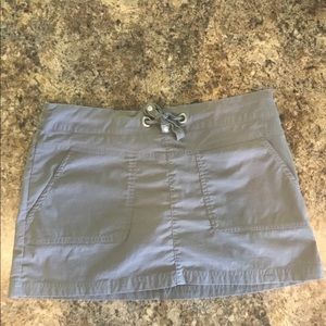 PrAna gray short skirt w/ built in shorts. Medium